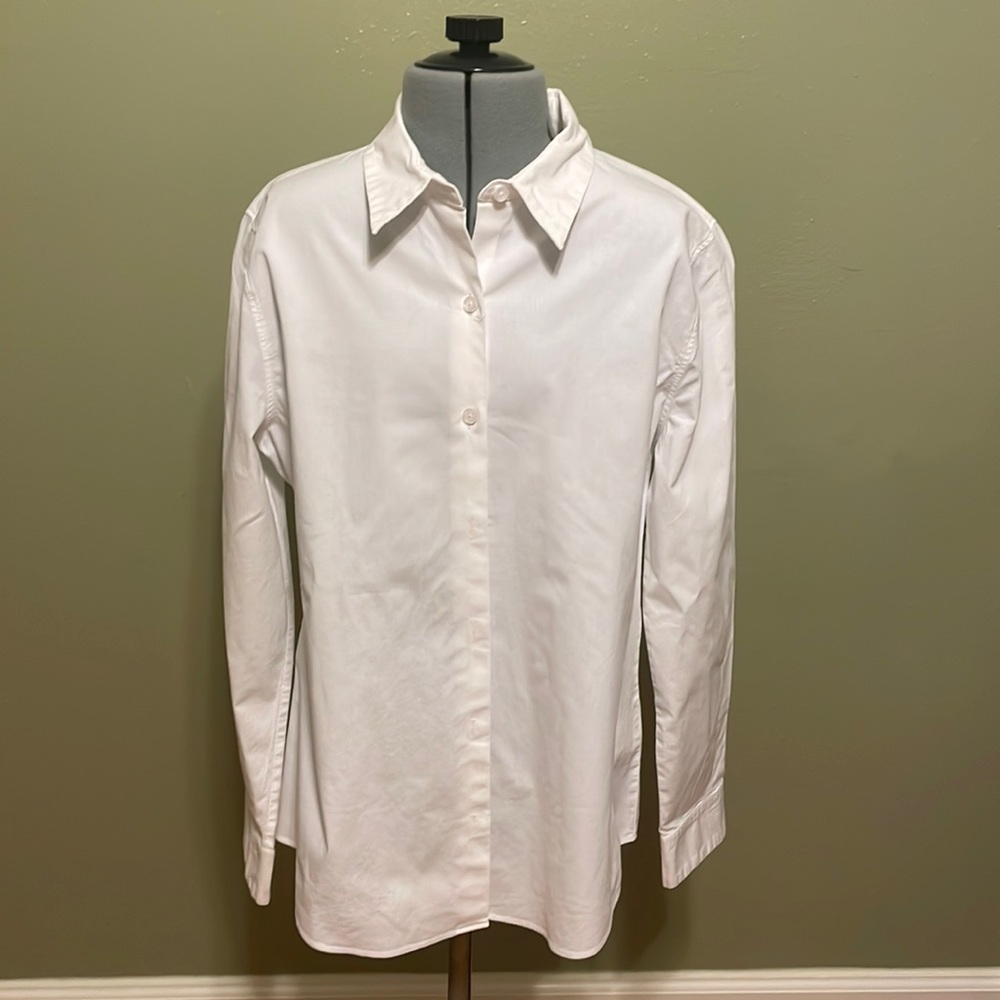 Dickies White Long Sleeve waitress shirt